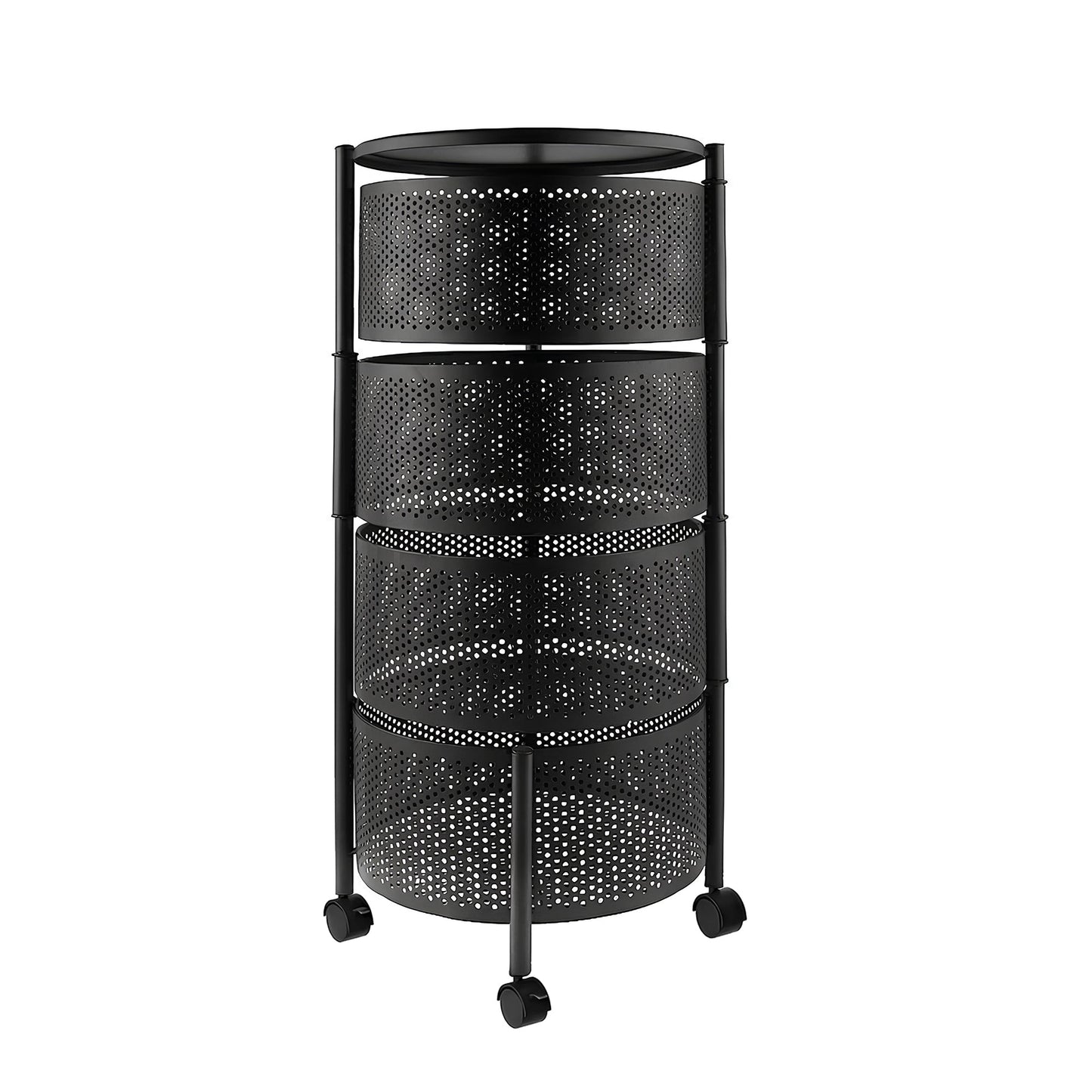 Premium Round Metal Trolley By MATRIX