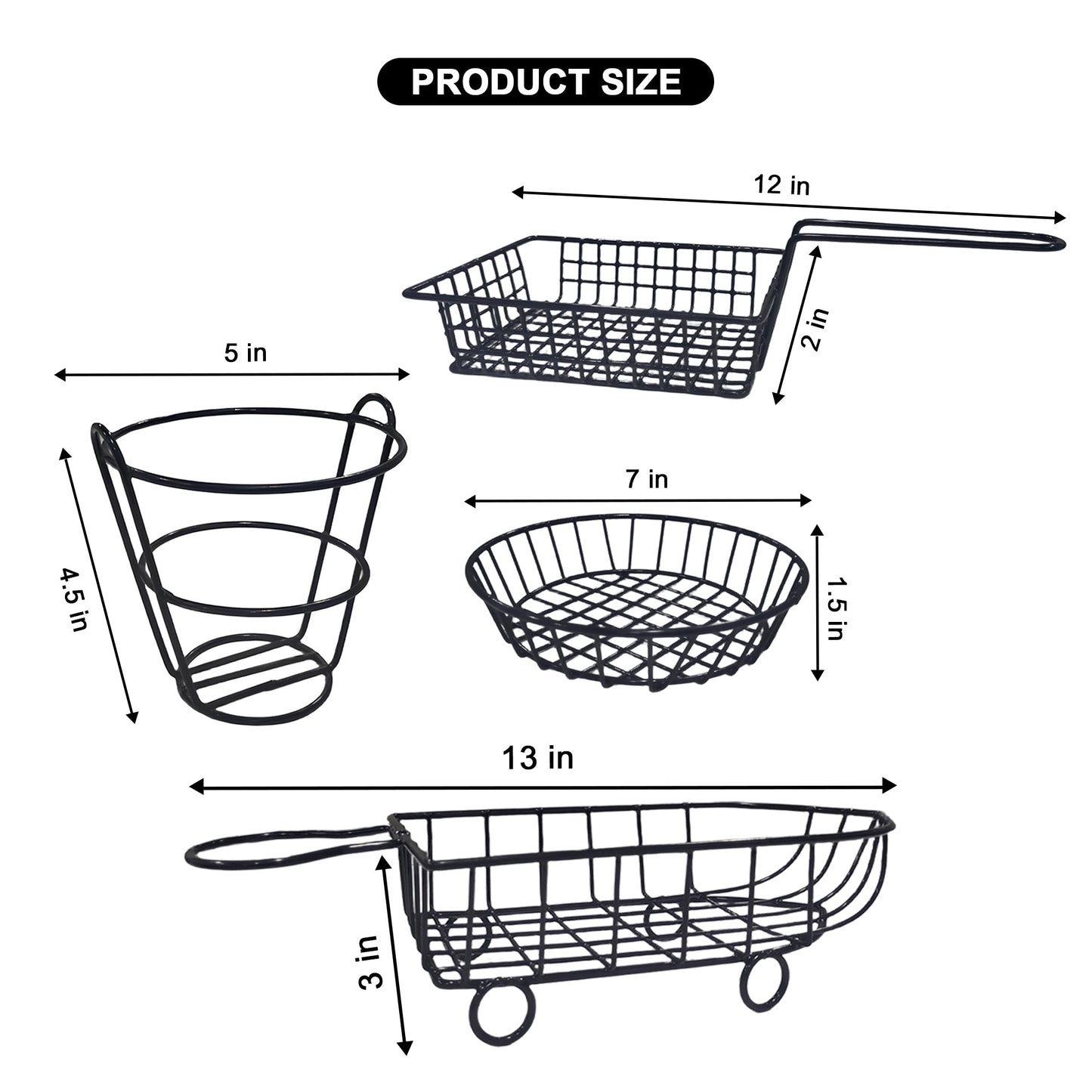 Snack Buckets (Pack of 4)