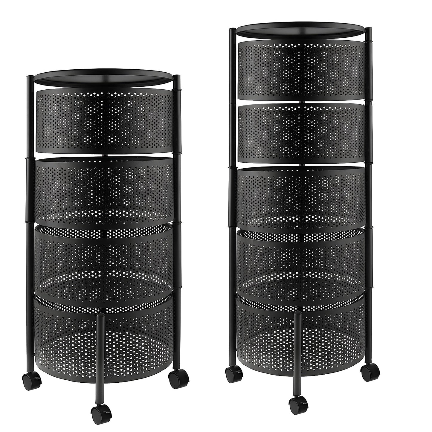 Premium Round Metal Trolley By MATRIX